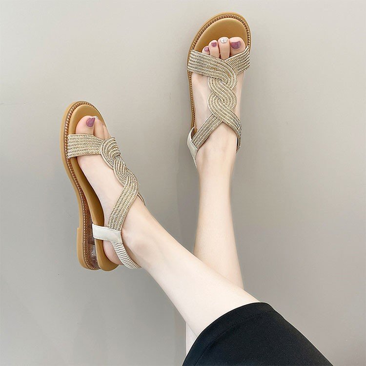 Women's Flat Fairy Style Soft Bottom Comfortable Sandals