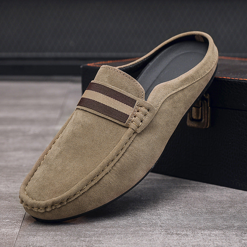 Men's Summer Slip-on British Style Breathable Half Loafers