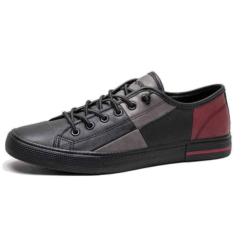 Herren Frühling Koreanische Mode Farblich passende Skateboard Sneakers