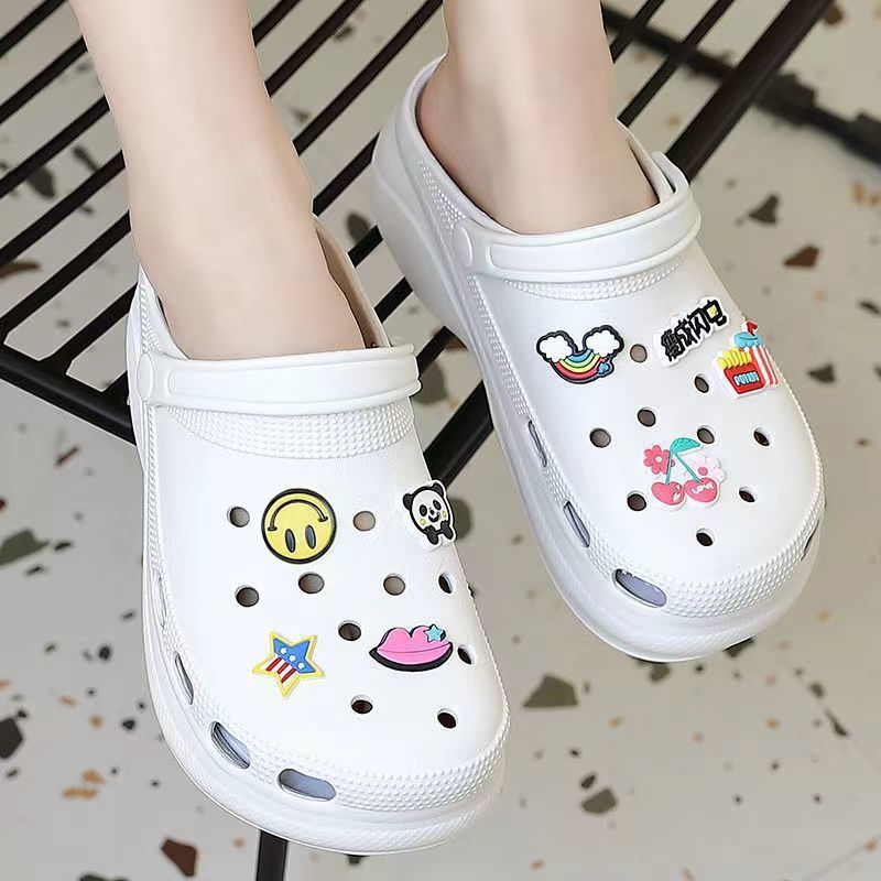 Women's High Hole Summer Outdoor Thick Bottom Women's Shoes