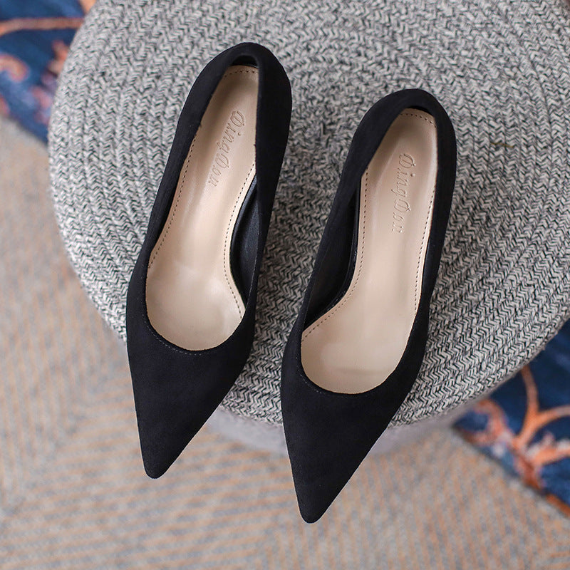 Size High Stiletto Pointed Toe Design Sense Niche Women's Shoes