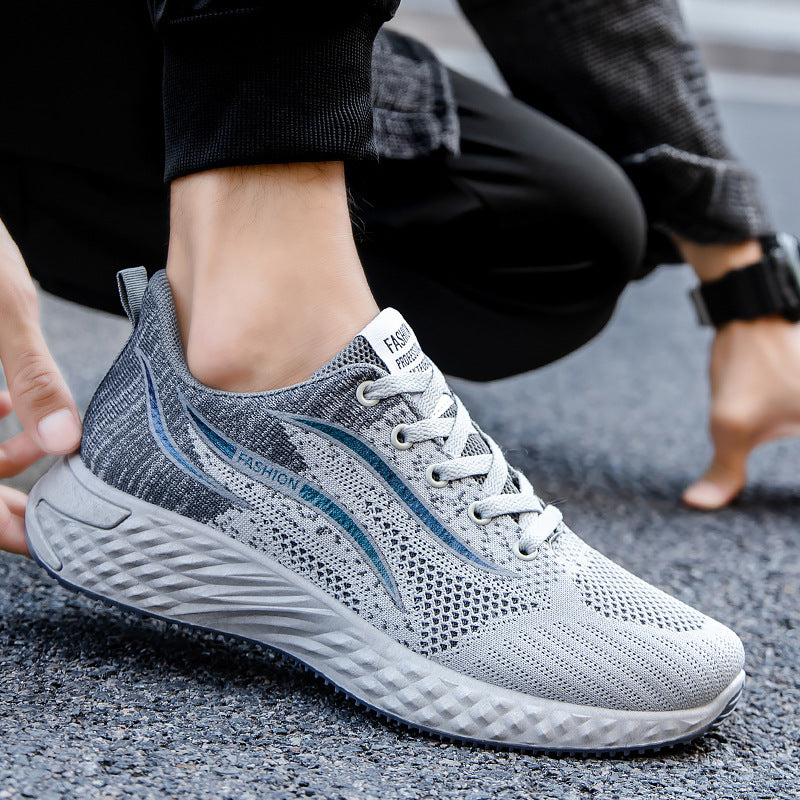 Herrentrends Atmungsaktive Laufschuhe mit weicher Sohle Einlagige Sneakers