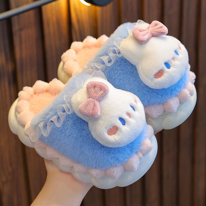 Children's Winter Cotton Furry Bags Warm Infants Kid's Shoes