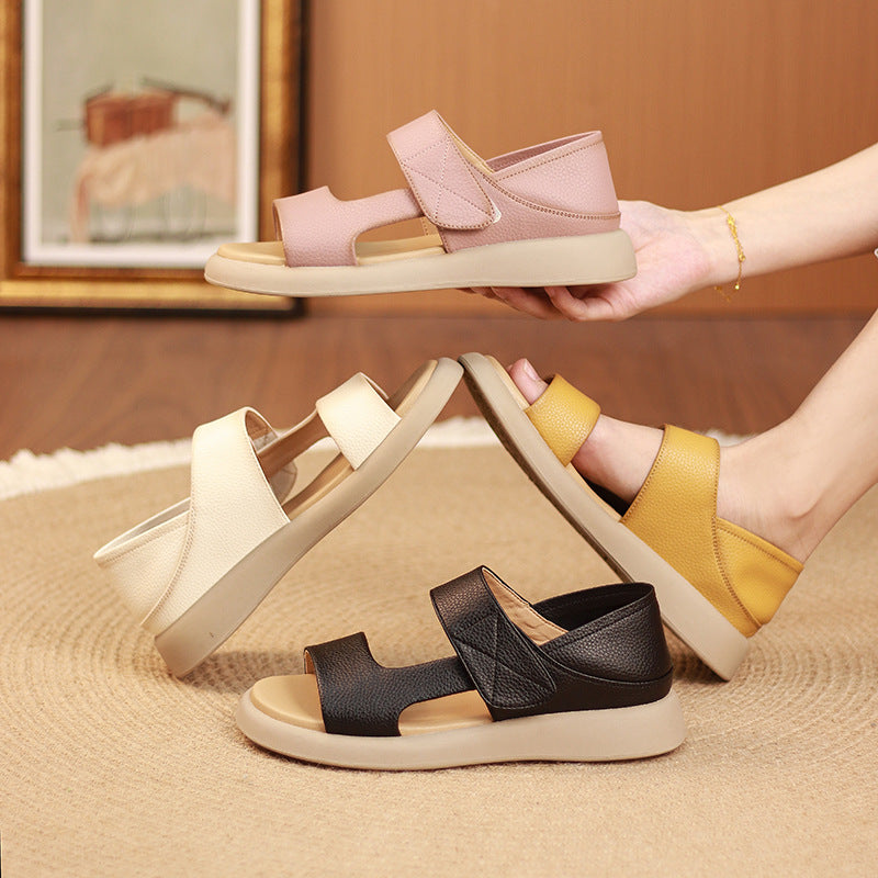 Women's Toe Summer Hollow Breathable Soft Bottom Sandals