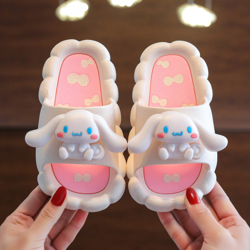 Children's Summer Cute Big Ear Dog Indoor Sandals