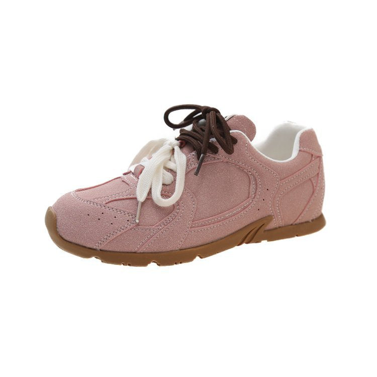 Damen Frühling Beauty Style Retro Plateau Dad Sports Höhe erhöhende Turnschuhe