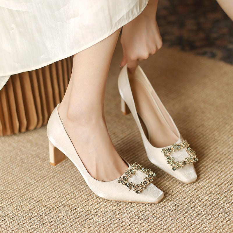 Zapatos de mujer Xiuhe vestido nupcial boda dama de honor