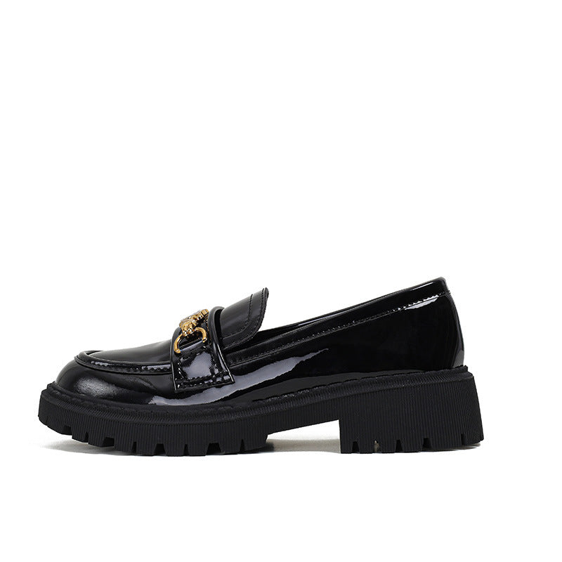 Beautiful Women's Style Chunky Platform Small Loafers