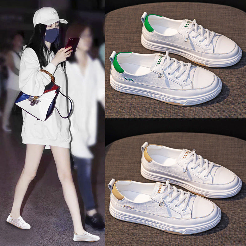 Women's White All-match Spring Slip-on Flat Casual Shoes