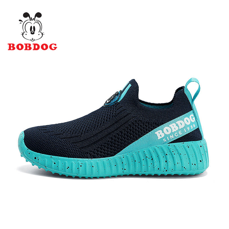 Children's Boys Breathable Mesh Surface Slip-on Running Sneakers