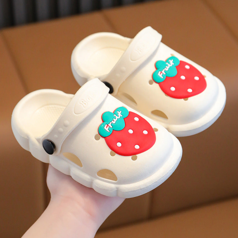 Children's Cute Fruit Indoor Soft Bottom Household Sandals