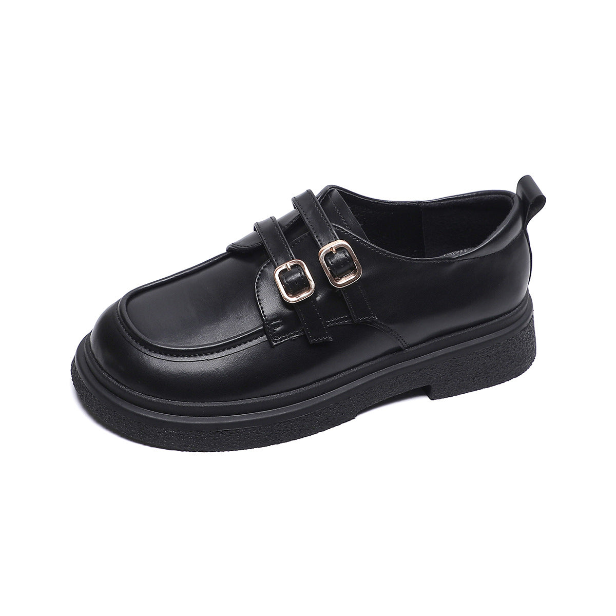 Damen-Loafer im britischen Stil mit Plateau-Retro-Sohle und weicher Sohle