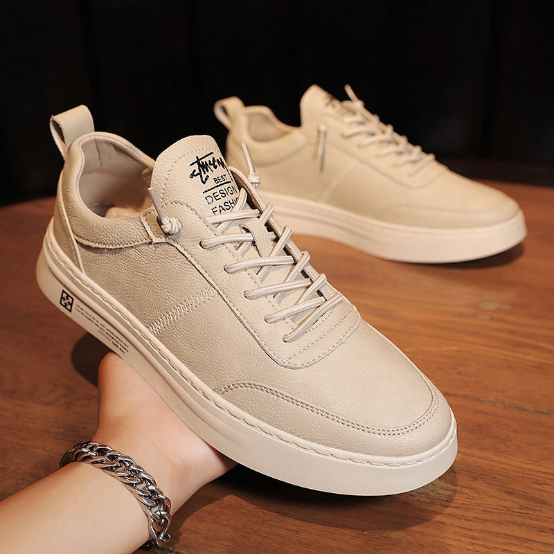 Men's Autumn White Trendy Lightweight Soft Bottom Sneakers