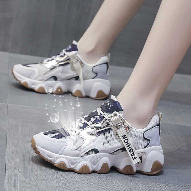 Women's Spring Breathable Korean Style Platform Sneakers