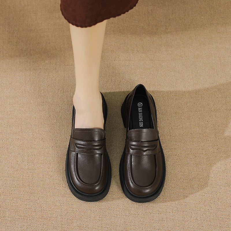 Women's Autumn British Style With Formal Low-cut Loafers