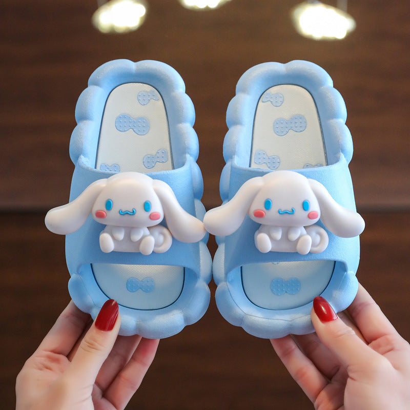 Children's Summer Cute Big Ear Dog Indoor Sandals