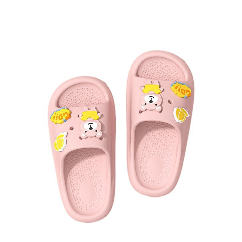 Sandales d'été mignonnes pour enfants, motif dessin animé, pour la maison et l'intérieur