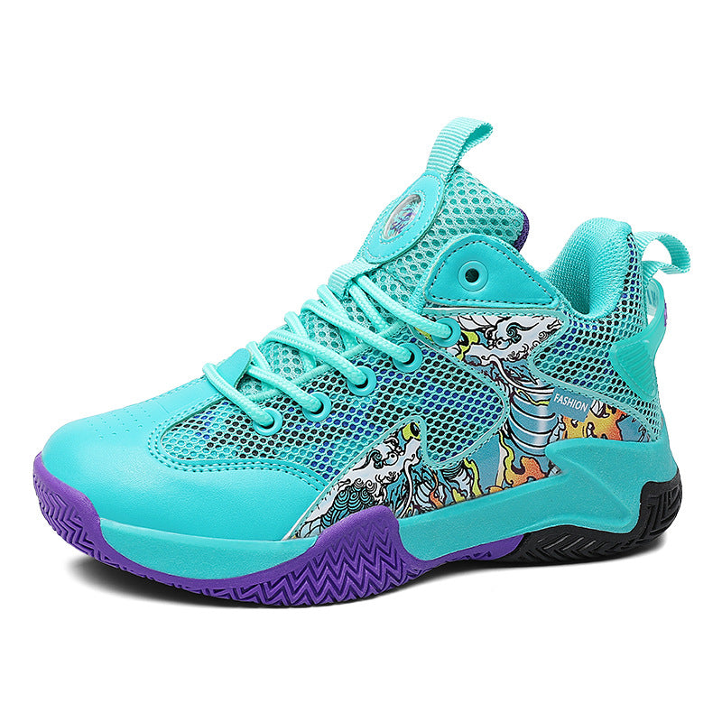 Children's Basketball Spring Boys Medium Big Professional Sneakers