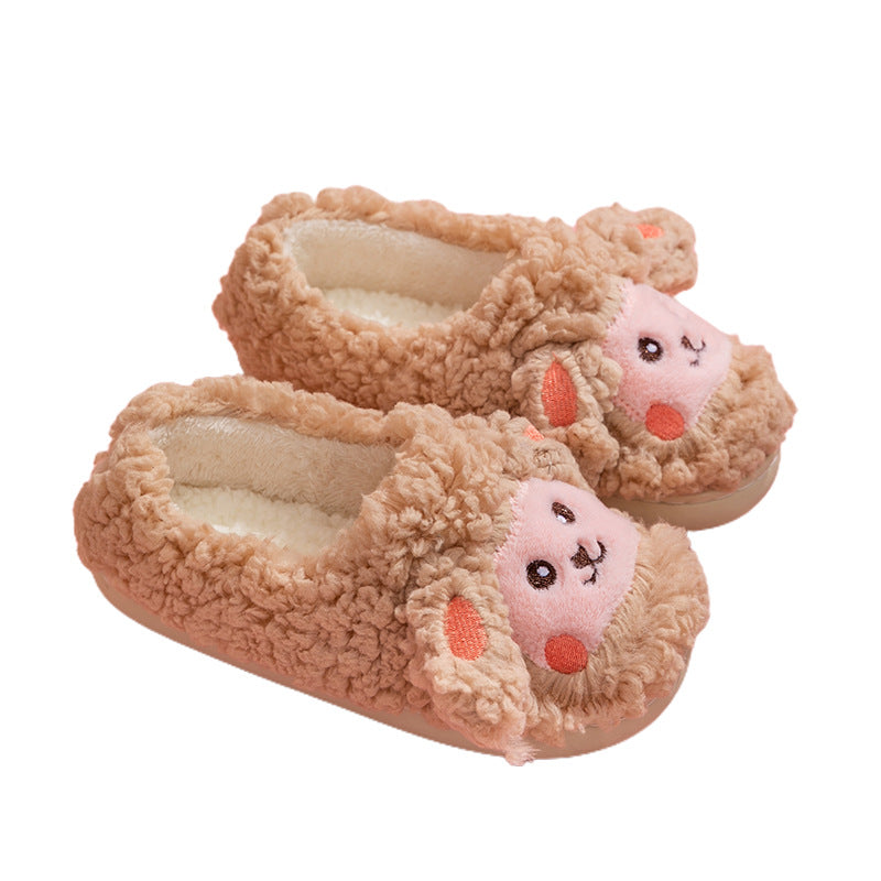 Women's Little Sheep Cotton Cute Cartoon Fluffy Slippers