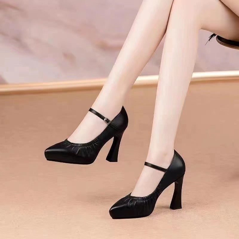 Women's Cheongsam Model Catwalk Show High Chunky Women's Shoes