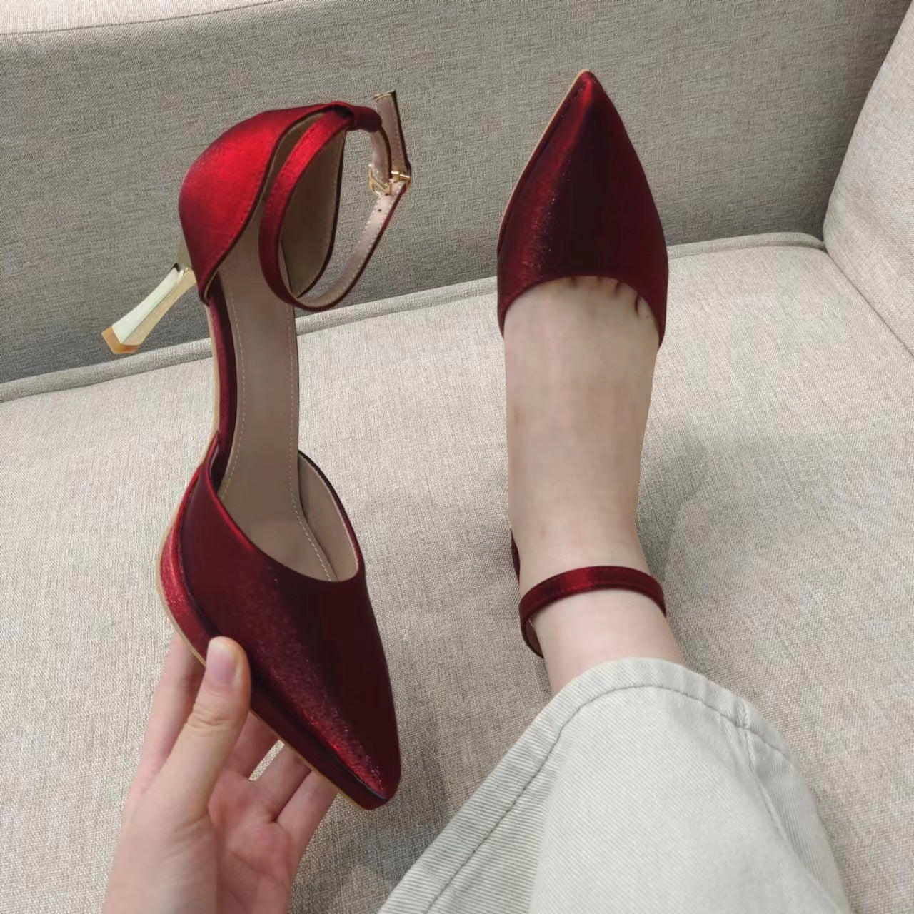 Women's Platform Autumn Stiletto Pointed Toe Sexy Women's Shoes