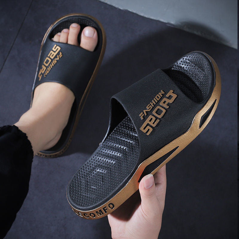 Women's & Men's Home Summer Indoor Breathable Bathroom Couple Thick Slippers