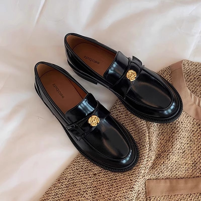 Women's Small Spring Low One Pedal Retro Loafers