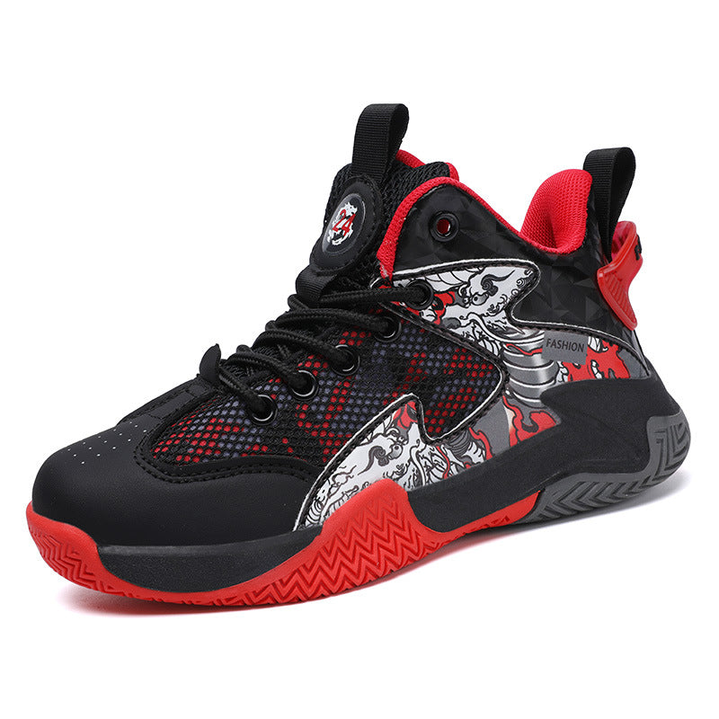 Children's Basketball Spring Boys Medium Big Professional Sneakers