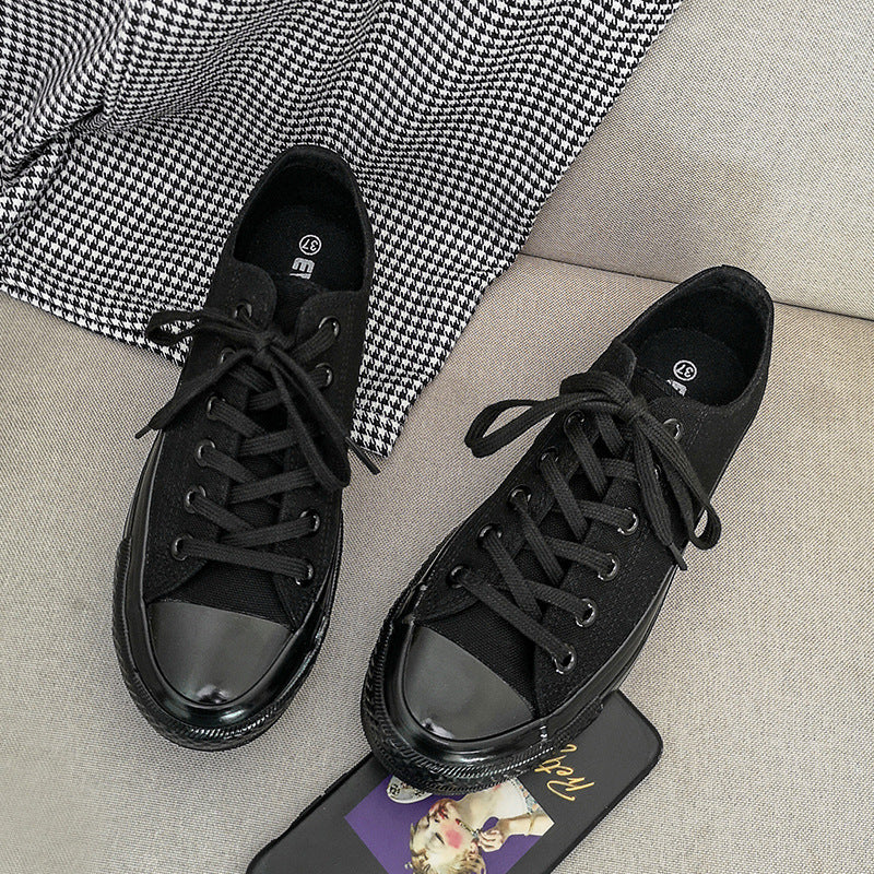 Classy Slouchy Women's Twilight Carbon Black Canvas Shoes