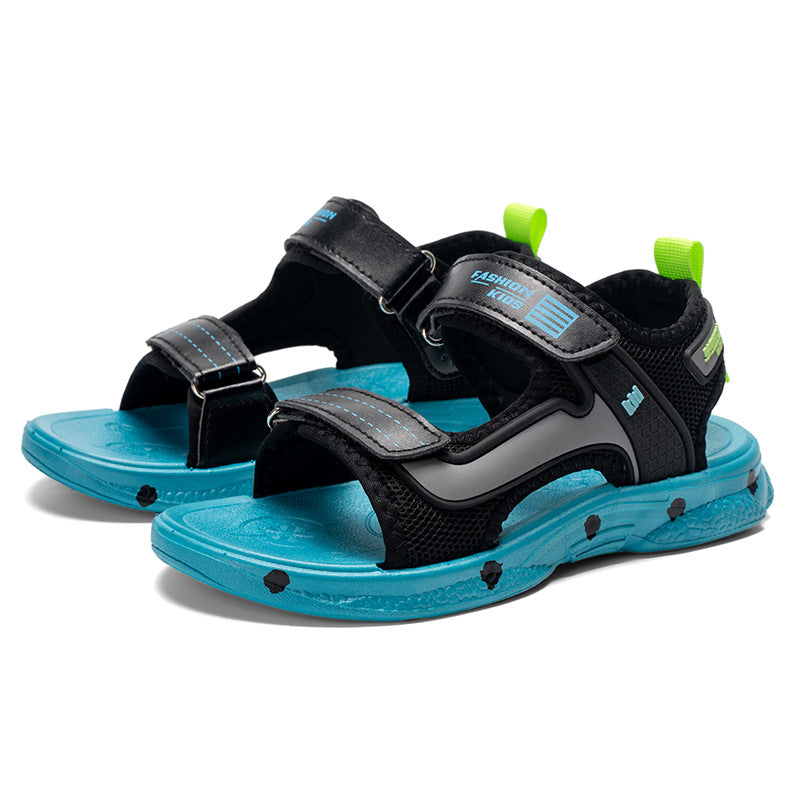 Herren &amp; Kinder Sommer Jungen Weiche Sohle Mittlere Große Sandalen