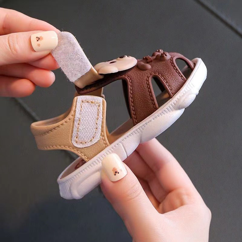 Summer Closed Toe Vulnerability Breathable Year-old Kid's Shoes