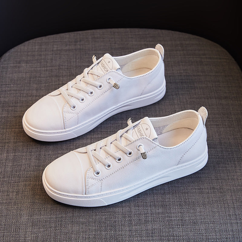 Classic Women's Summer All-matching White Flat Casual Shoes