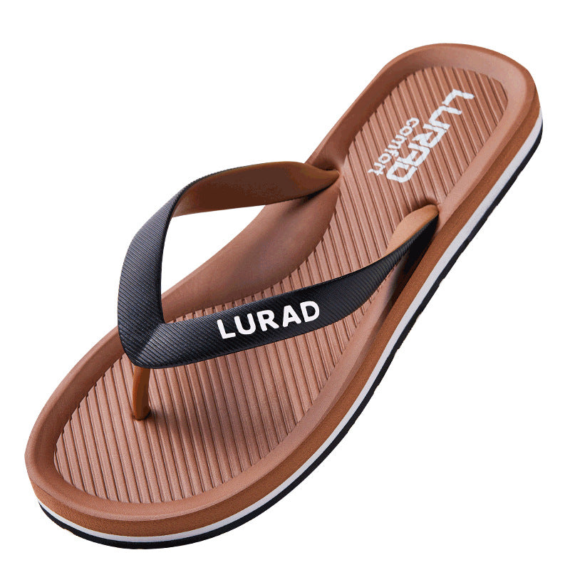 Men's Flip-flops Summer Gray With Thick Sole Sandals