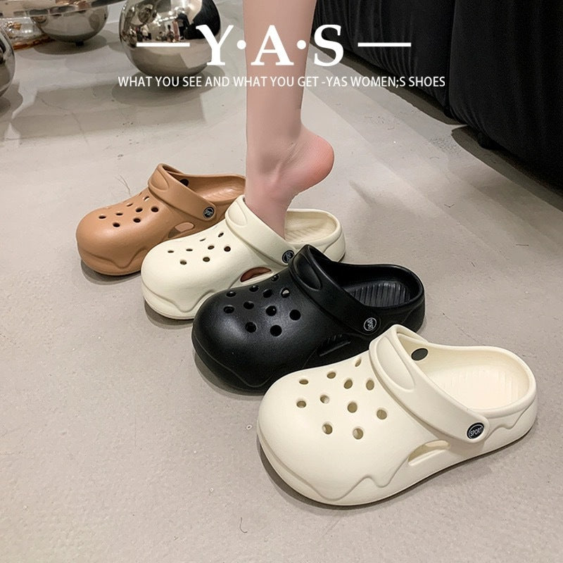 Women's Hole Fashionable Outdoor Wear Muffin Bottom Cute Women's Shoes