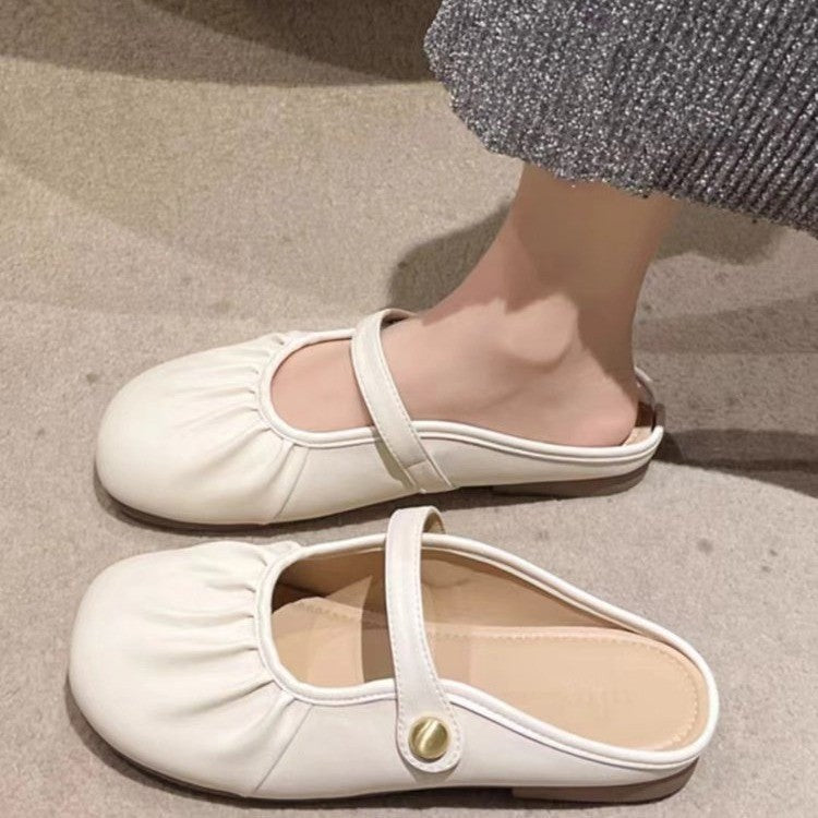 Women's Soft Bottom Closed Toe Half For Sandals