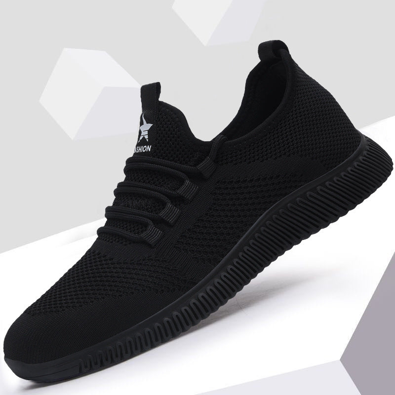 Men's Summer Trendy Mesh Breathable Flying Woven Sneakers