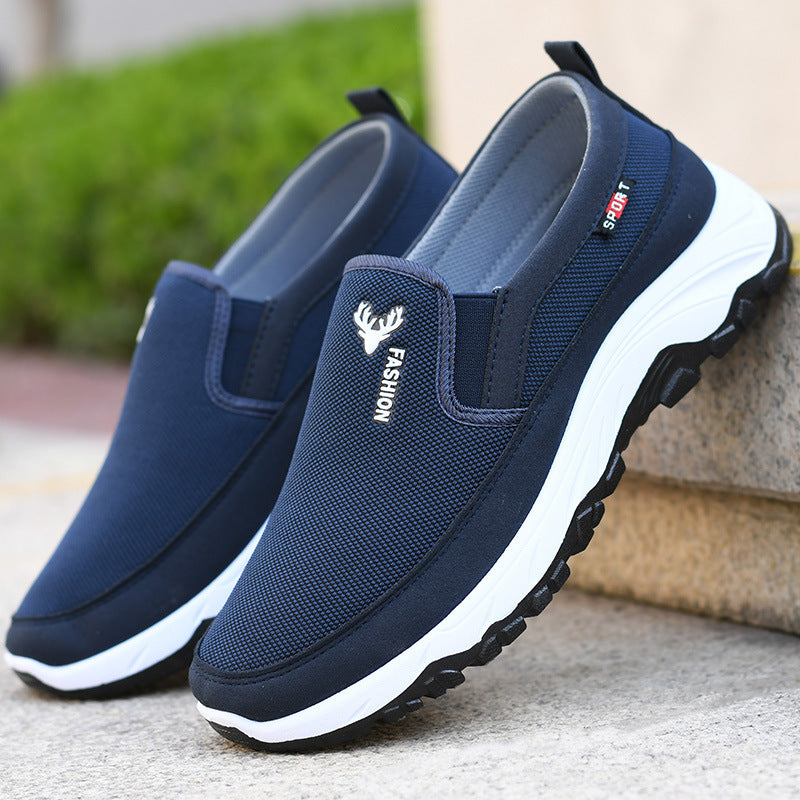 Men's Summer Mesh Surface Slip-on Comfortable Breathable Casual Shoes