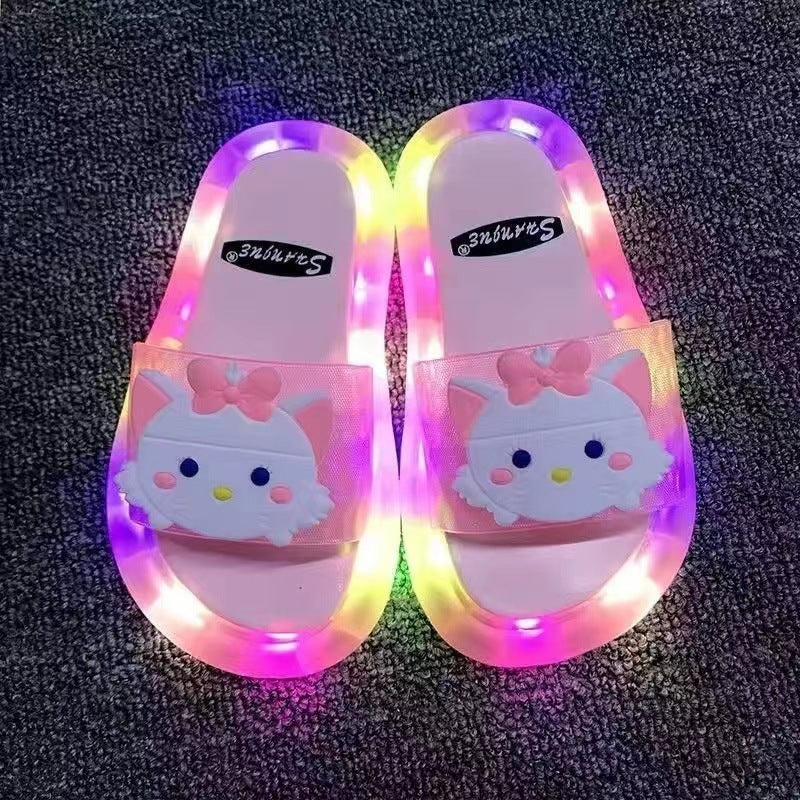Upgraded Luminous Adult Female Section Flash Indoor Sandals