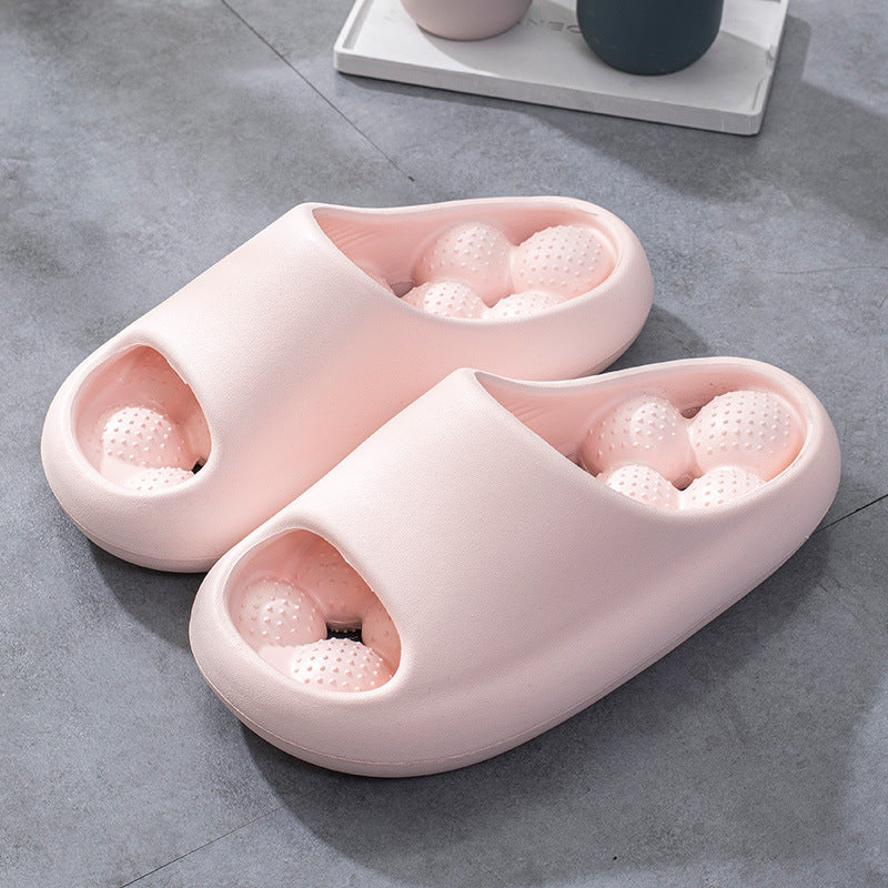 Pantoufles de maison de bain creuses à plate-forme légère et confortable pour femmes