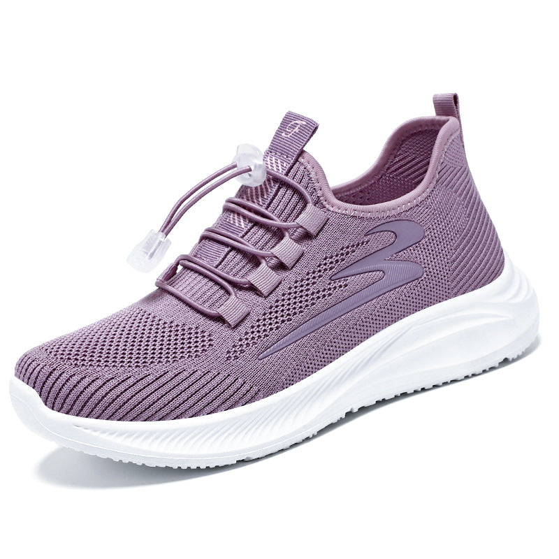 Women's Walking Spring Flying Woven Seamless Breathable Women's Shoes