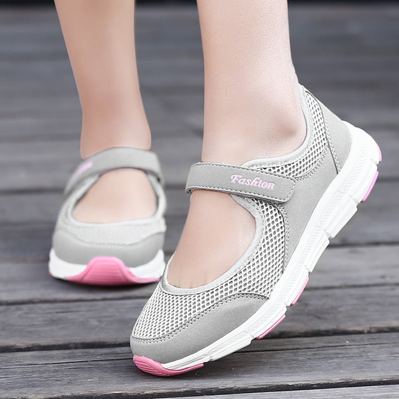 Women's Trendy Fashion Mom Plus Size Breathable Lightweight Solid Women's Shoes