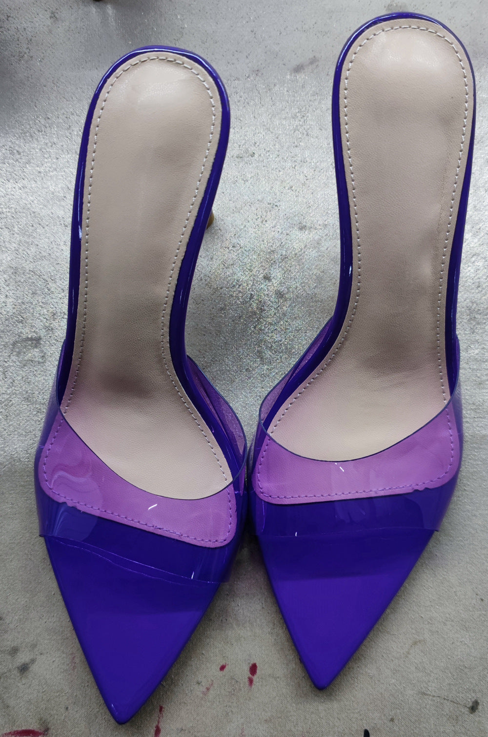 Transparent High Stiletto Pointed Slip-on Open Toe Fashion Heels