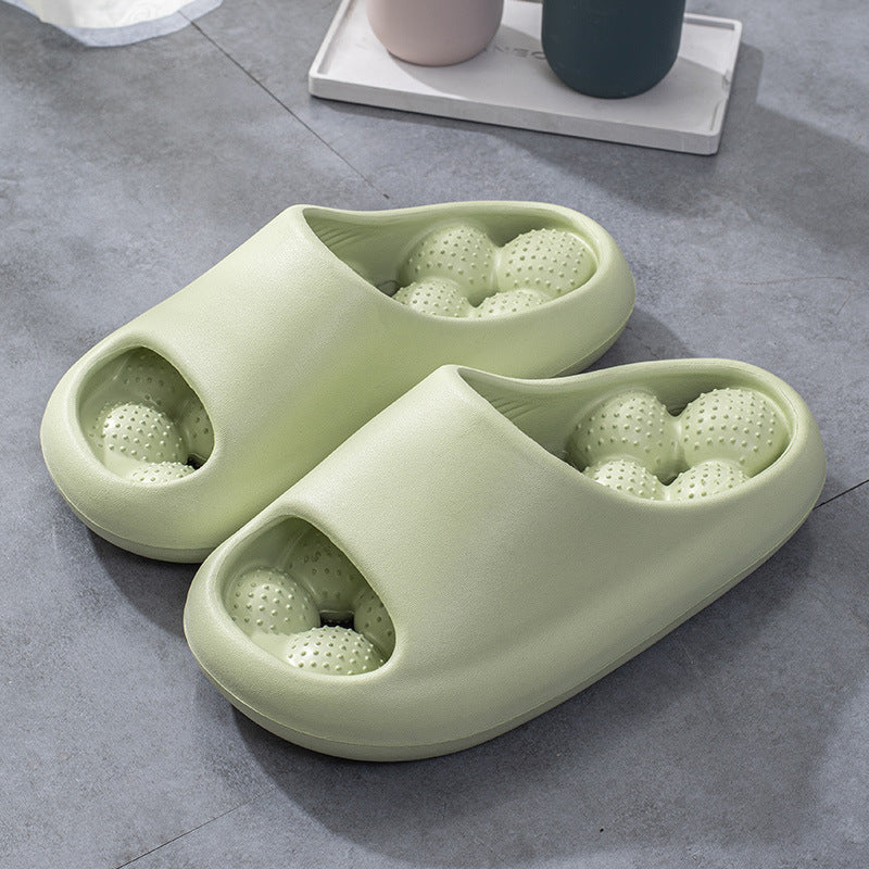 Pantoufles de maison de bain creuses à plate-forme légère et confortable pour femmes