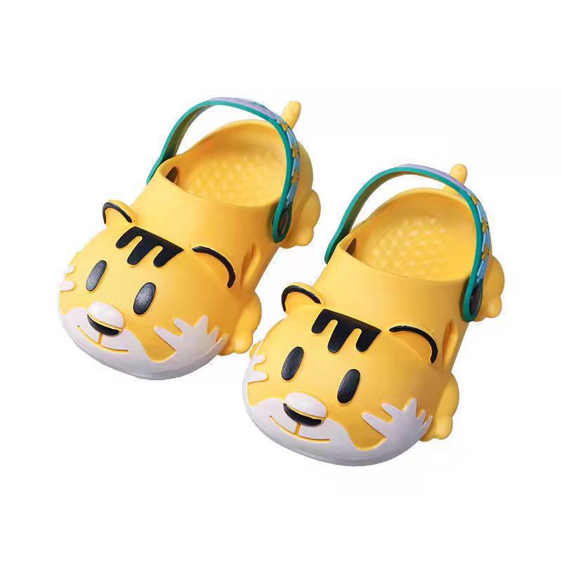 Children's Tiger Closed Toe Hole Cute Outdoor Sandals