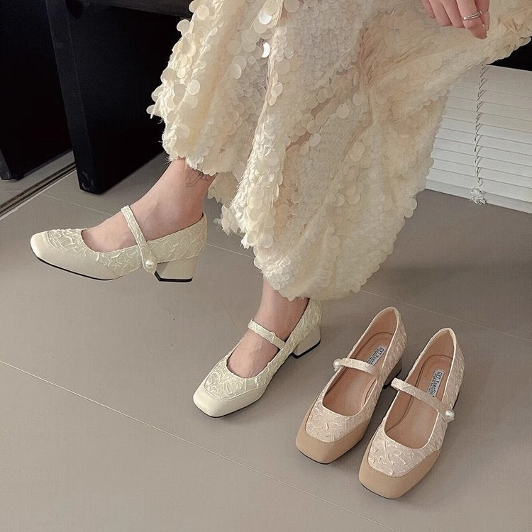 Jane Soft With Skirt French Lei Style Women's Shoes