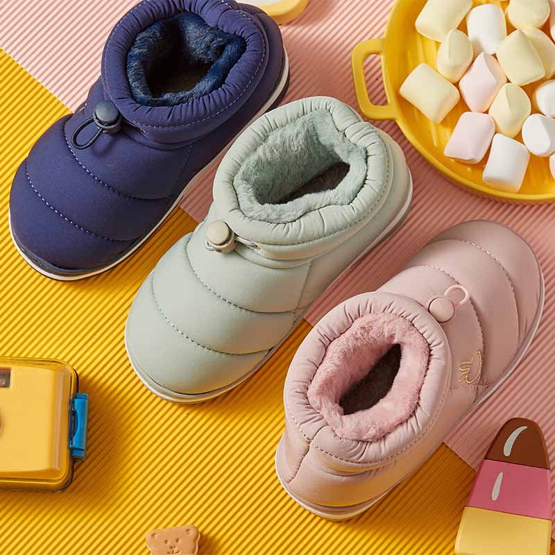 Chaussures d'hiver en coton pour enfants, mignonnes et chaudes, pour garçons et filles