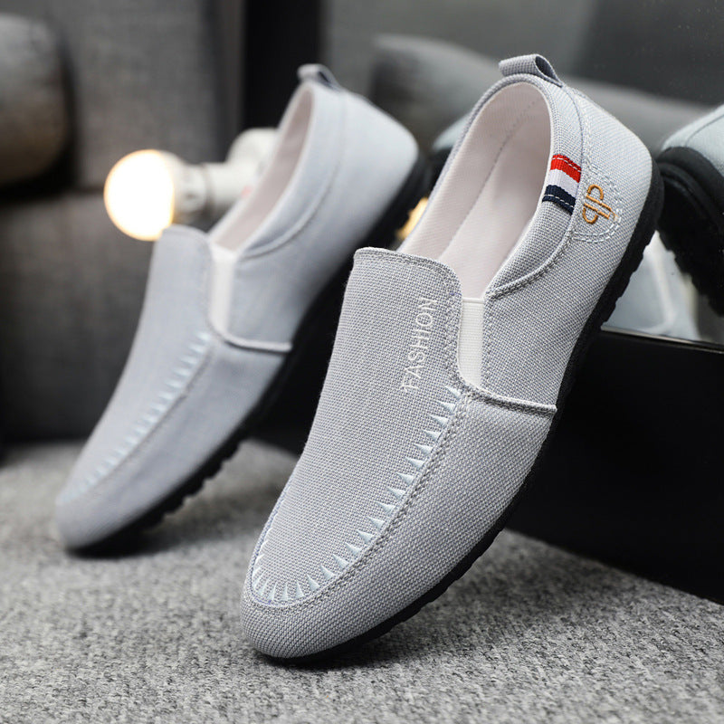 Men's Korean Trendy Fashionable Versatile Board Breathable Canvas Shoes