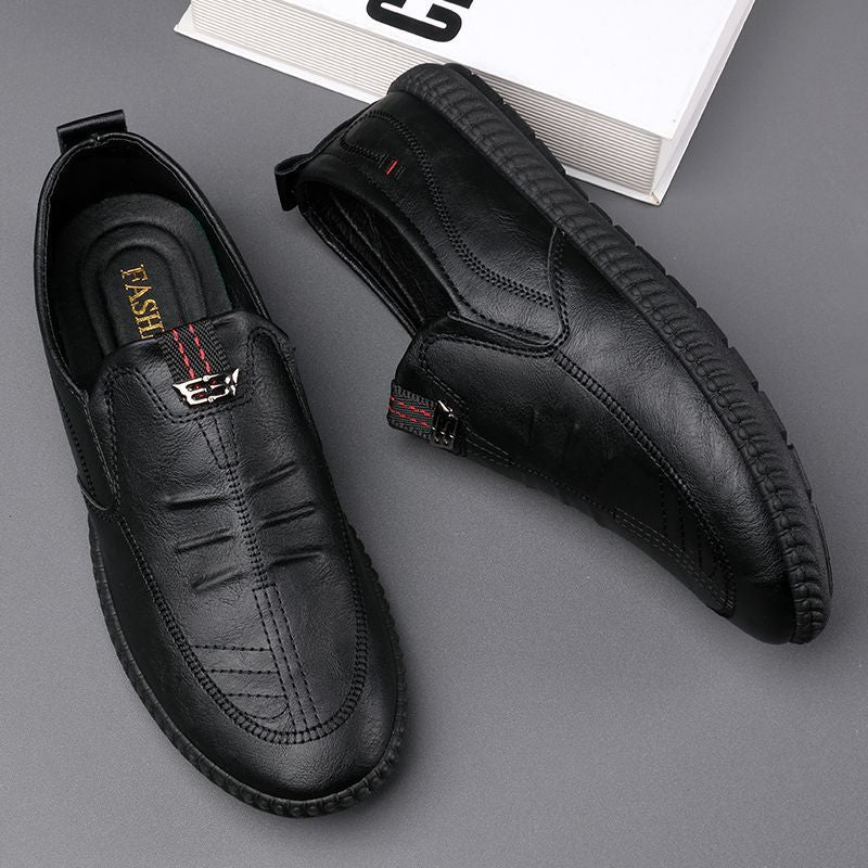 Men's Spring Soft Bottom Non-slip Wear-resistant Leather Shoes