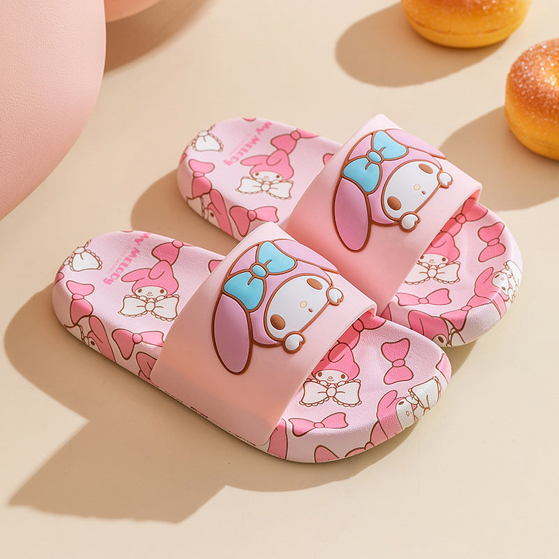 Children's Cute One-word Summer Cartoon Soft Bottom Sandals