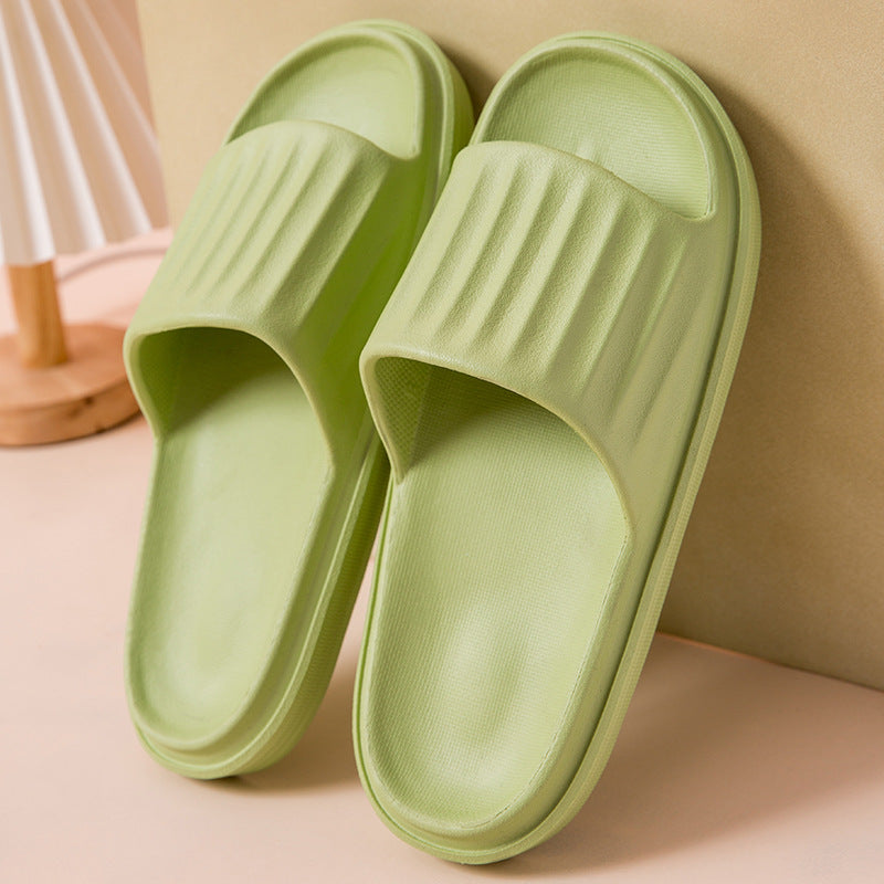 Zapatillas de casa de pareja de baño antideslizantes de suela gruesa para mujer